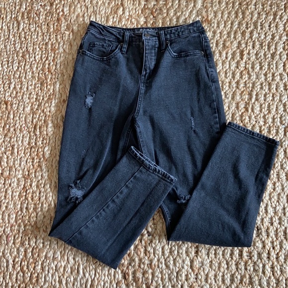 Black denim jeans - Picture 2 of 4